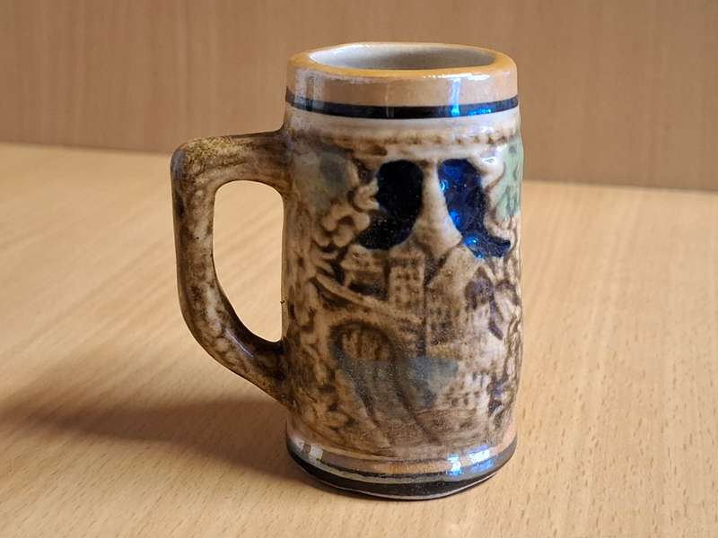 Miniature Beer Tankard/Beer Mug - height 8cm width 4cm