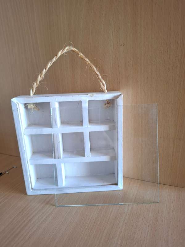 Small Wooden Printers Tray  (15cm x 15cm depth 3cm)
