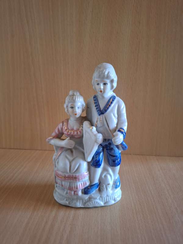 French Couple Figurine