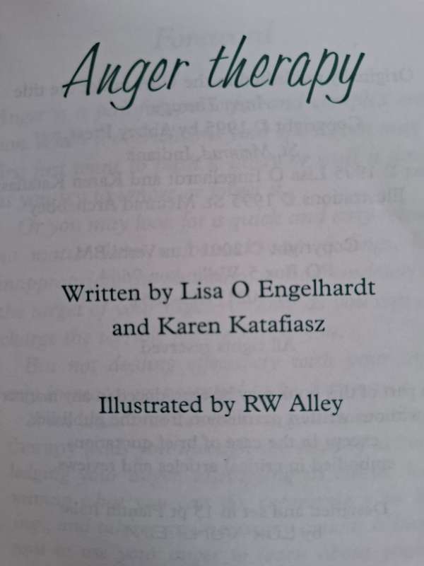 Anger Therapy: Lisa O Engelhardt & Karen Katafiasz   (Paperback)