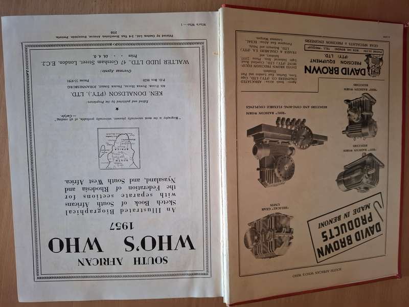 Who`s Who in South Africa 1957  (Hardcover)