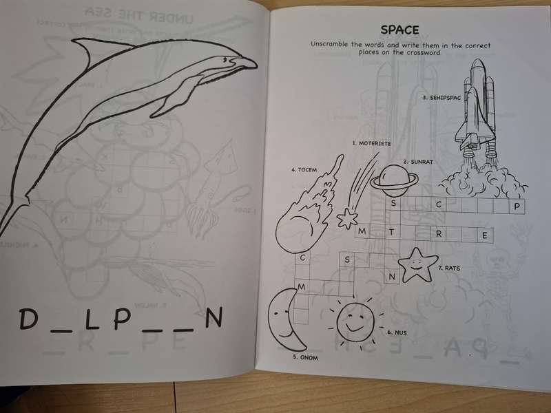 Creative Crossword Puzzle Book  (ages 5-8)