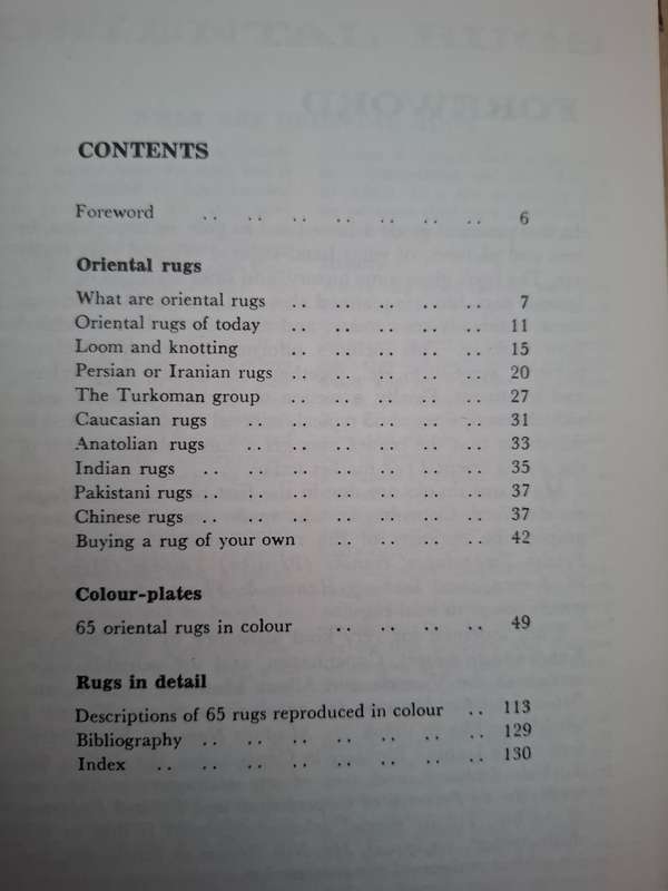 Oriental rugs in Colour by Preben Liebetrau  (Hardcover)