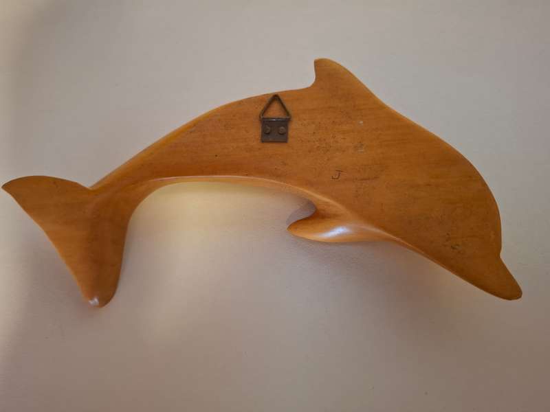 Wooden Dolphin Wall Hanging