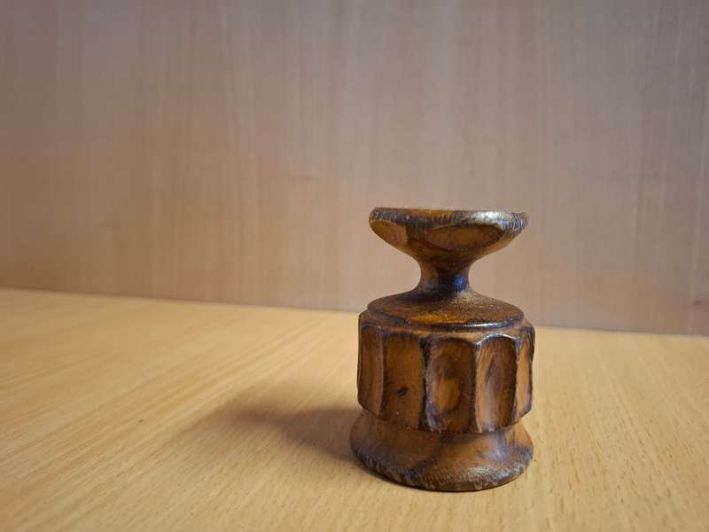 Miniature Wooden Goblet - height 6cm width 5cm