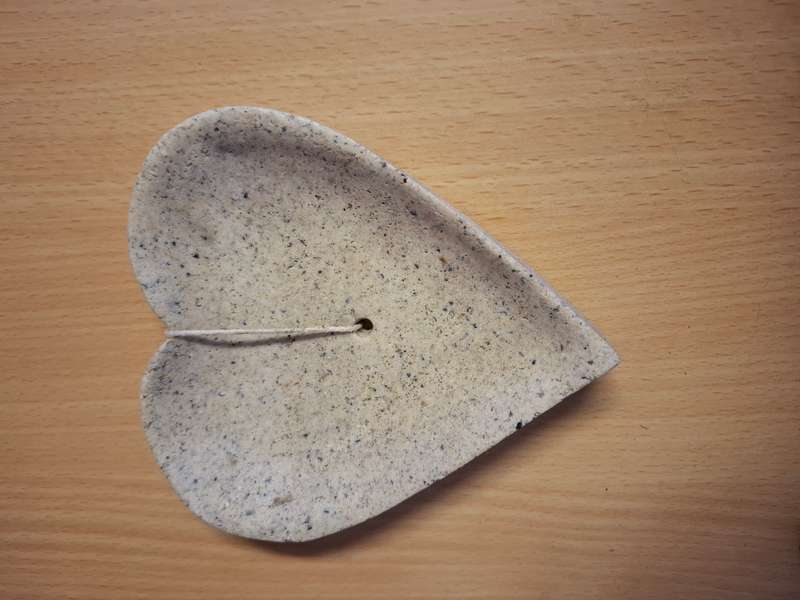 Stoneware Heart Shaped Dish - 12cm x 13cm