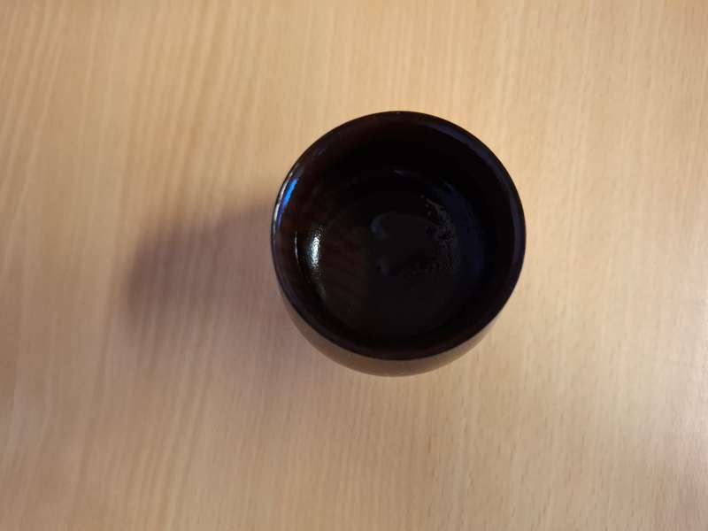 Small Round Wooden Potjie Pot Ornament - height 8cm width 6cm