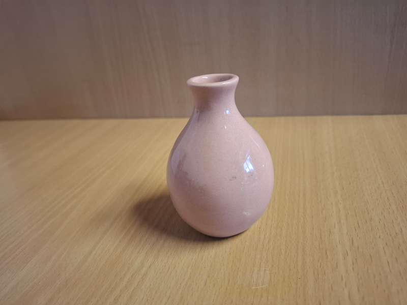 Small Pink Ceramic Vase - height 9cm width 7cm