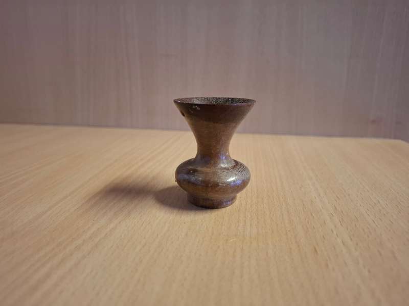 Miniature Wooden Vase - height 6cm width 4cm