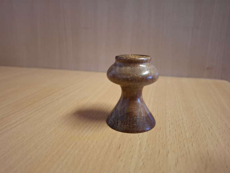 Miniature Wooden Vase - height 6cm width 4cm