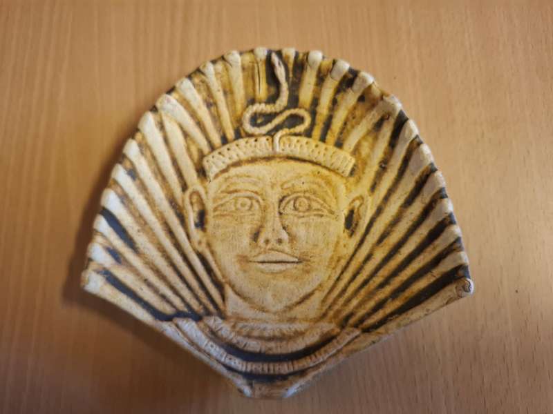 Egyptian Pharoah Face Wall Hanging - 15cm x 14cm