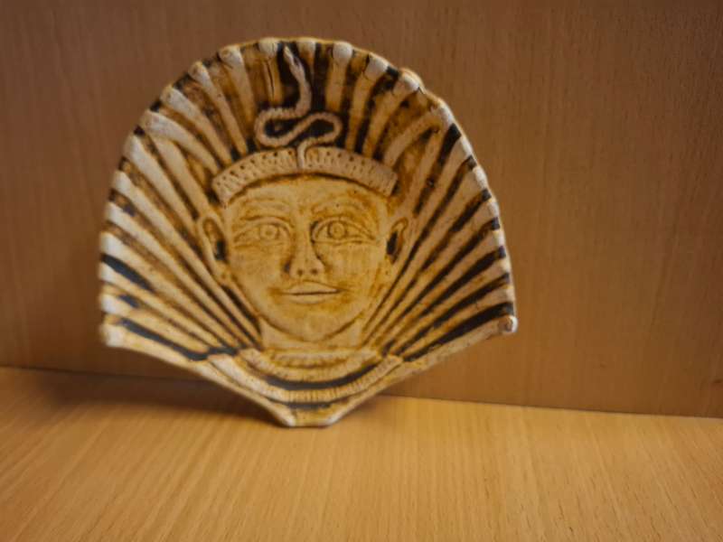 Egyptian Pharoah Face Wall Hanging - 15cm x 14cm