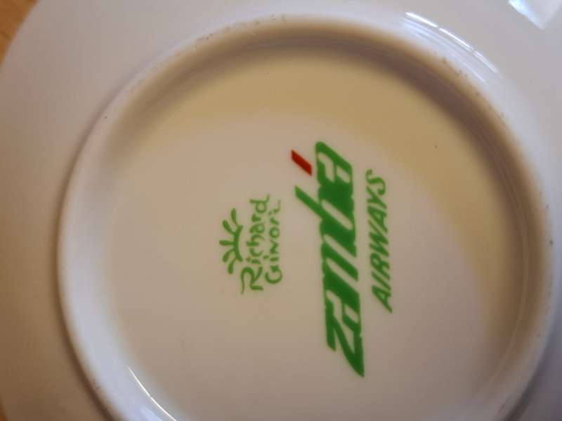 Vintage Richard Ginori - Alitalia Airlines - Porcelain Pin Dish (Hot Air Balloon) width 9cm