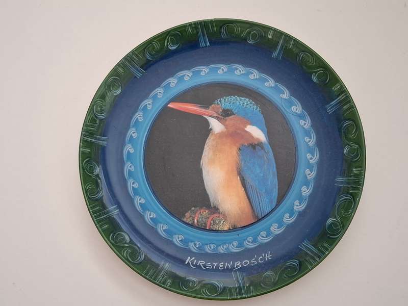 Bird Wall Plate - Kirstenbosch  (width 18cm)