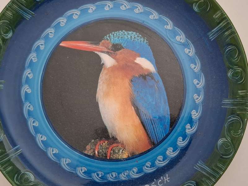 Bird Wall Plate - Kirstenbosch  (width 18cm)