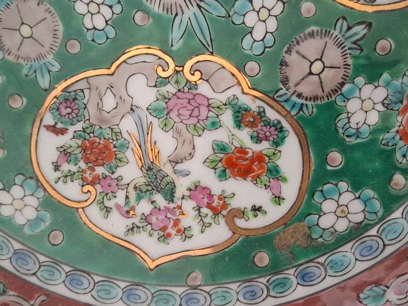 Vintage Imari Plate - width 25cm