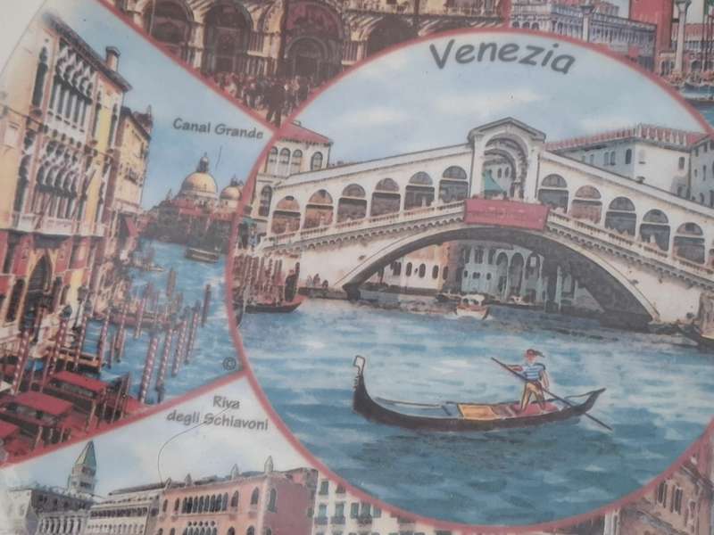 Souvenir Wall Plate - Venezia - 27cm