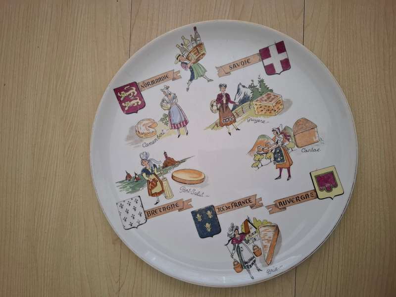 Souvenir Wall Plate - France - 28cm