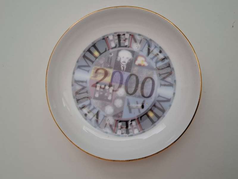 Royal Vale Trinket Dish 2000 Millennium - width 10cm