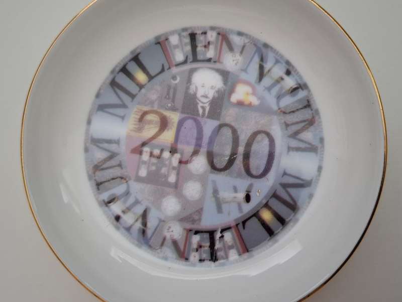 Royal Vale Trinket Dish 2000 Millennium - width 10cm