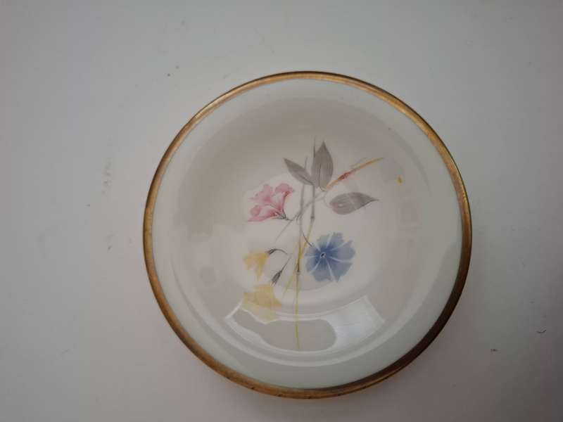 Vintage Floral Alka Kunst Bavaria Pin Dish - width 10cm