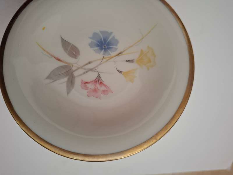 Vintage Floral Alka Kunst Bavaria Pin Dish - width 10cm