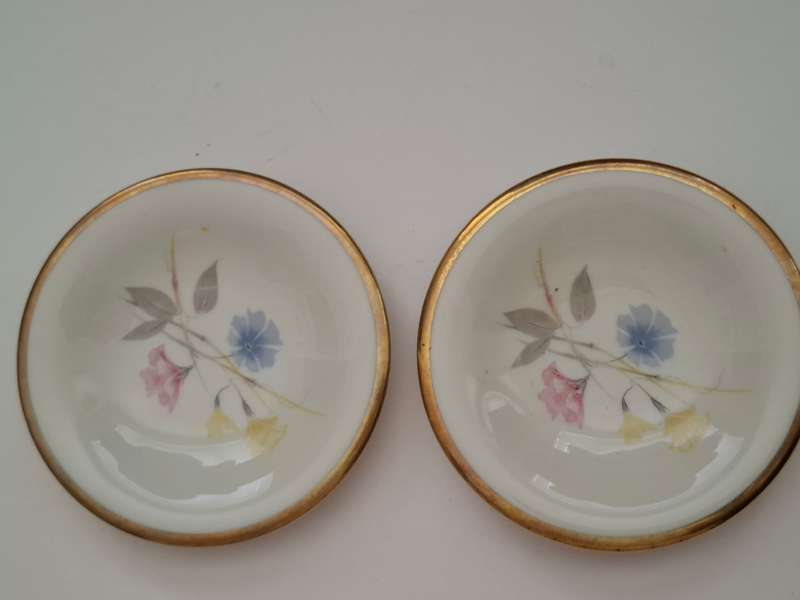 Vintage Floral Alka Kunst Bavaria Pin Dish - width 10cm