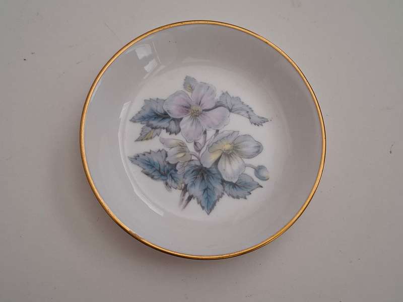 Royal Worcester Fine Bone China Pin Dish - width 10cm