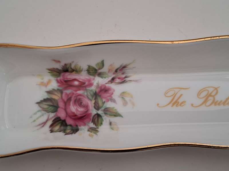 Vintage Floral Fine Bone China Trinket Dish - 21cm x 4cm