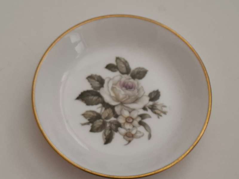 Round Royal Worcester Pin Dish - width 10cm