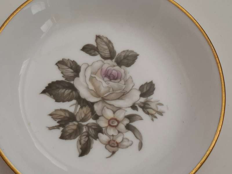 Round Royal Worcester Pin Dish - width 10cm