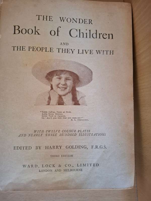 The Wonder Book of Children of All Nations , 1917  (Hardcover)
