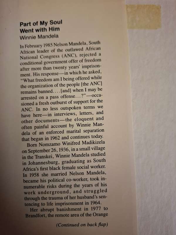 Winnie Mandela - Part of My Soul Went with Him  (Hardcover)