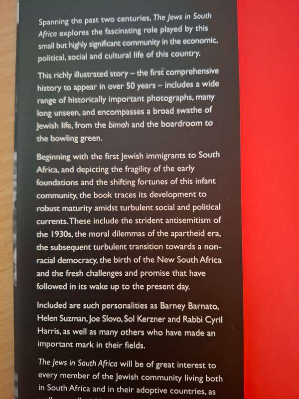 The Jews in South Africa - An Illustrated History : Richard Mendelsohn and Milton Shain  (Hardcover)