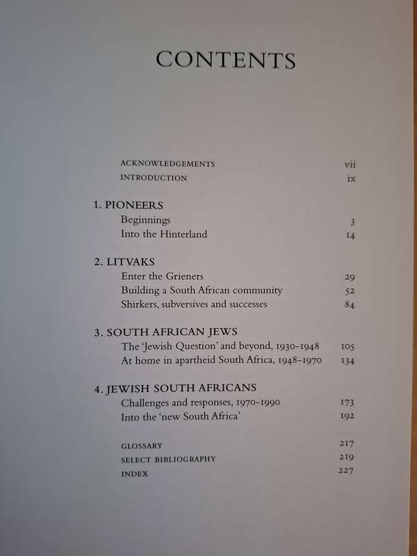 The Jews in South Africa - An Illustrated History : Richard Mendelsohn and Milton Shain  (Hardcover)