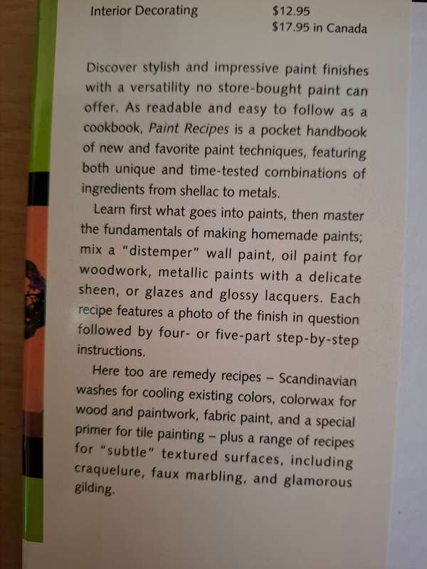 Paint Recipes : Jocasta Innes  (Hardcover)