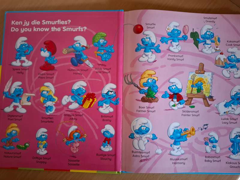 die Smurfies - Die Smurfies - Woordeboek/The Smurf Wordbook  (Hardcover)