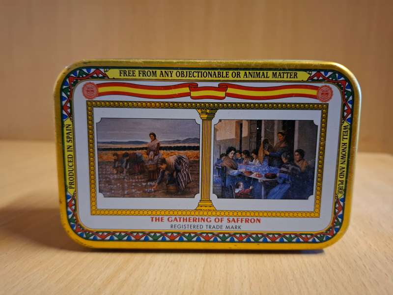 Saffron Tin - 12cm x 8cm height 5cm