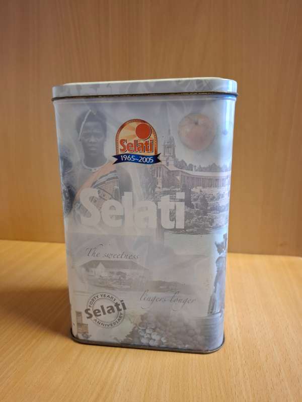 Selati Sugar Tin - height 22cm width 14cm depth 10cm