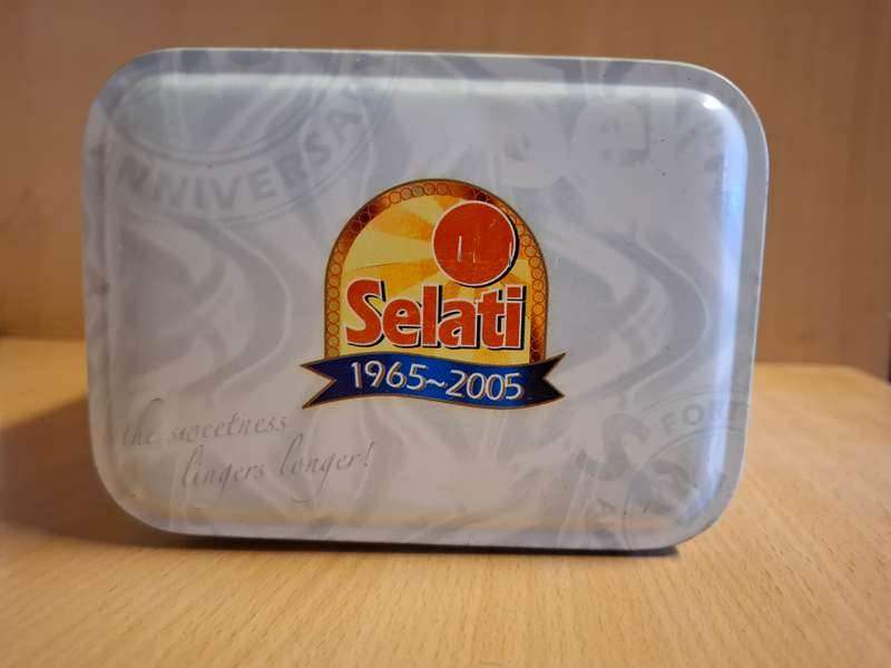 Selati Sugar Tin - height 22cm width 14cm depth 10cm
