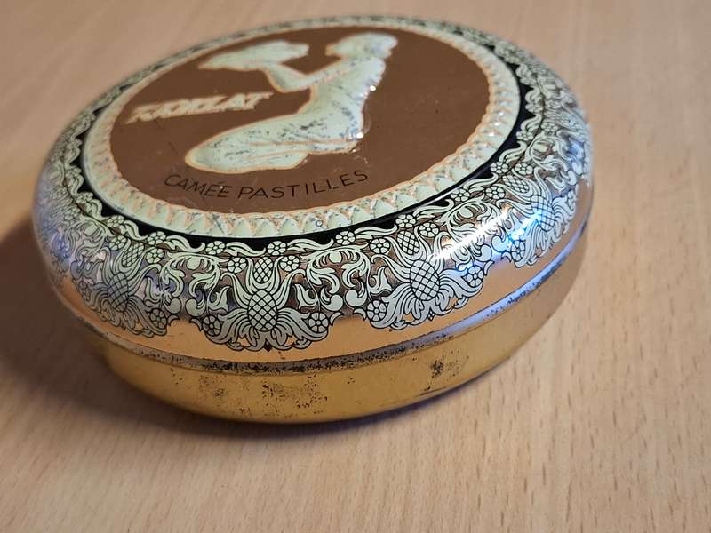 Vintage Pastilles Metal Tin - width 12cm