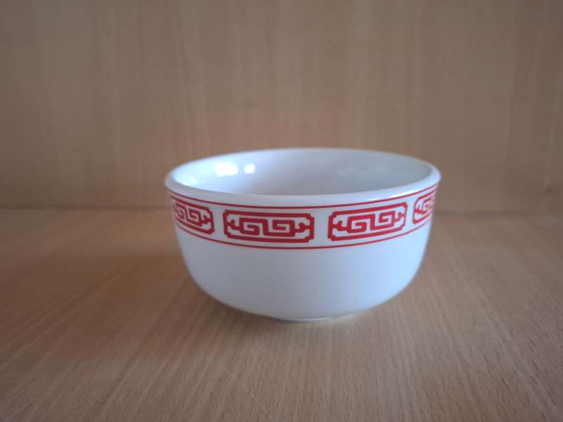 Small Red & White Bowls