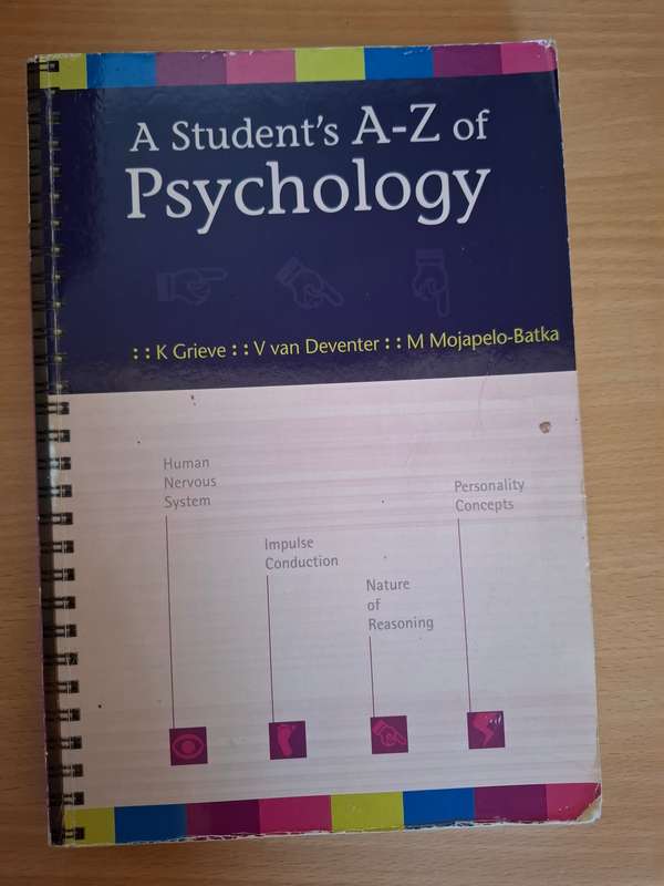 A Student`s A-Z of Psychology :K. Grieve, V van Deventer, M. Mojapelo-Batka (Paperback)
