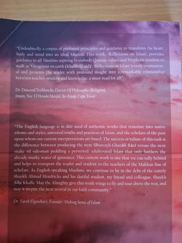 Reflections on Islam by Allie Khalfe with Shaykh Ahmad Hendricks (Paperback)