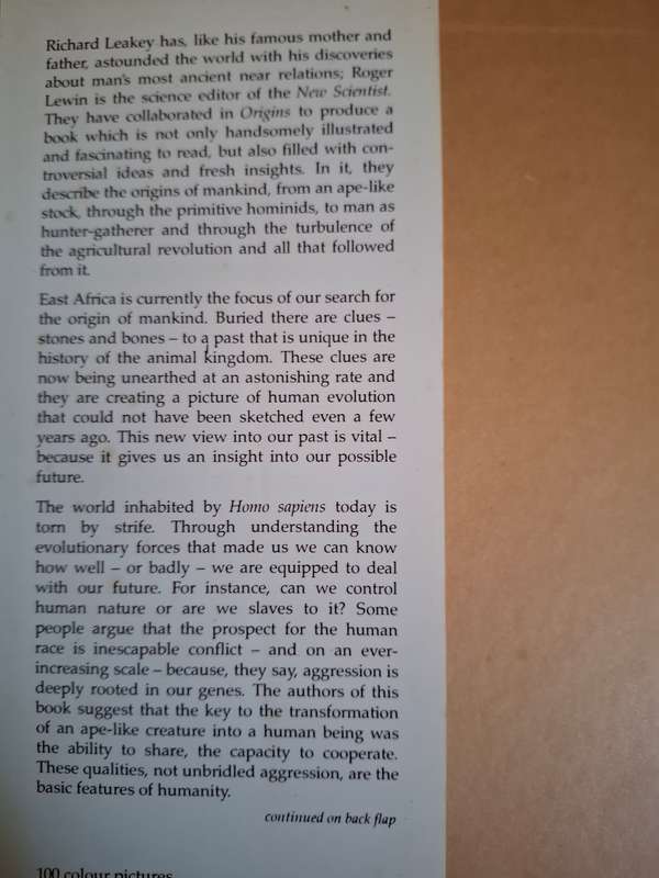 Origins - Richard E. Leakey and Roger Lewin (Hardcover)