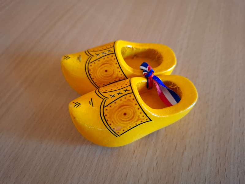 Miniature Yellow Dutch Shoes