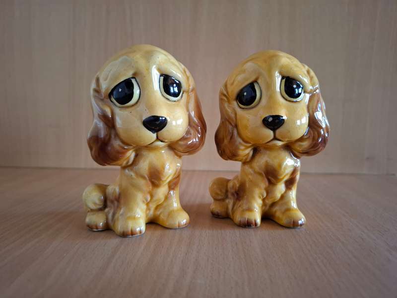 Dog Figurine Salt & Pepper Set