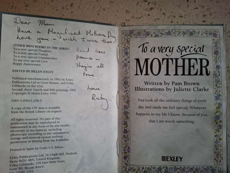 To a Very Special Mother : Pam Brown  (Hardcover)