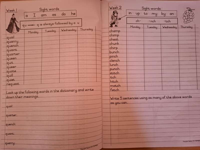 My Phonics and Spelling Homework Book (Book 4)