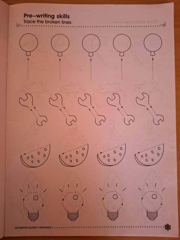 Home Workbook - ABC  (Ages 3-6) (Rre-writing skills, Beginning writing, Vocabulary building)
